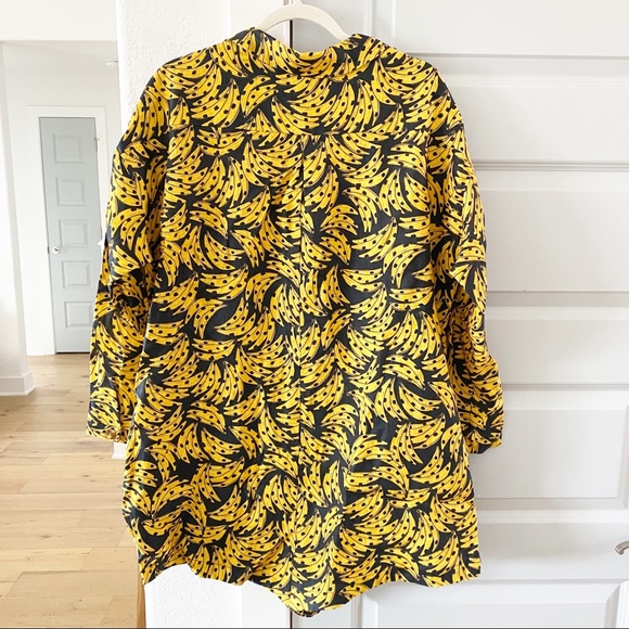 NWT Farm Rio Black Spotted Banana Linen Romper - Picture 4 of 6